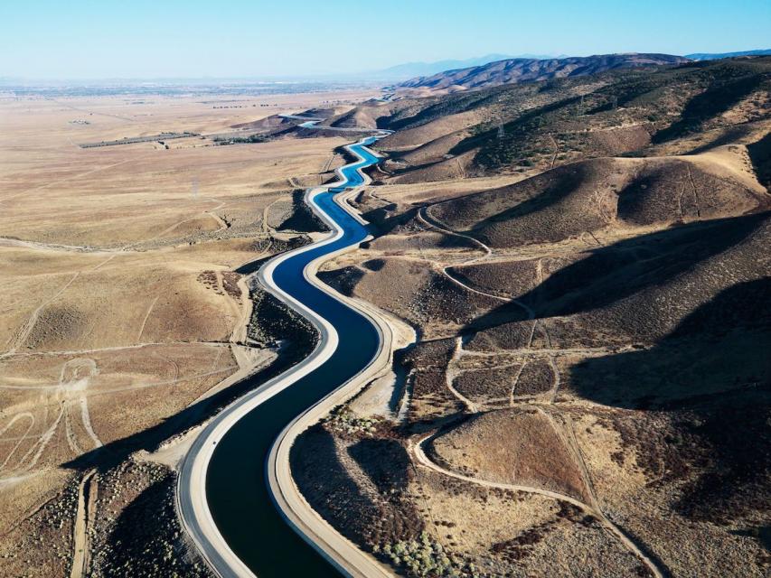 The California Aqueduct.  Source: California Department of Water Resources